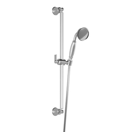 Kalia RUSTIK Handshower, Wallbar and 60'' Flexible and Soft Metal Hose Assembly Chrome BF1529-110 - Plumbing Market
