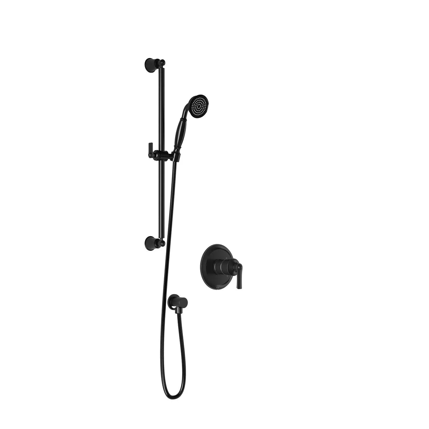 Kalia RUSTIK PB1 (Valve Not Included) : Pressure Balance Shower System Black BF1515-165 - Plumbing Market