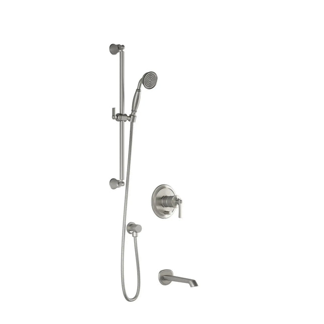 Kalia RUSTIK PB2 : Pressure Balance Tub and Shower System Pure Nickel PVD BF1510-125 - Plumbing Market