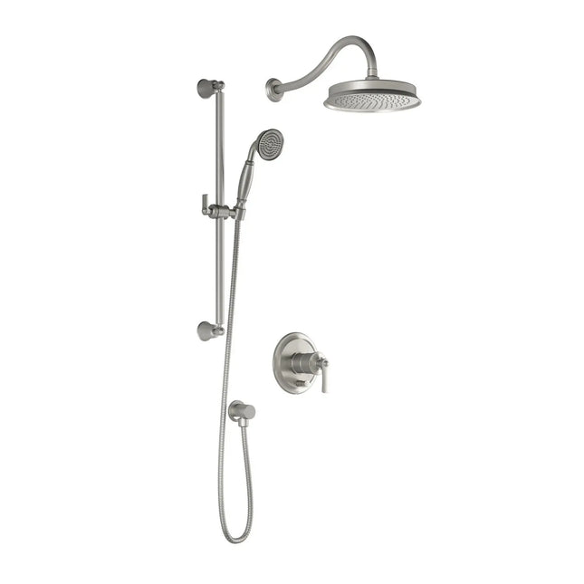 Kalia RUSTIK PB4 (Valve Not Included) : Pressure Balance Shower System Pure Nickel PVD BF1517-125 - Plumbing Market