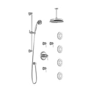 Kalia RUSTIKT375 : Thermostatic Shower System with Vertical Ceiling Arm Chrome BF1514-110-001 - Plumbing Market