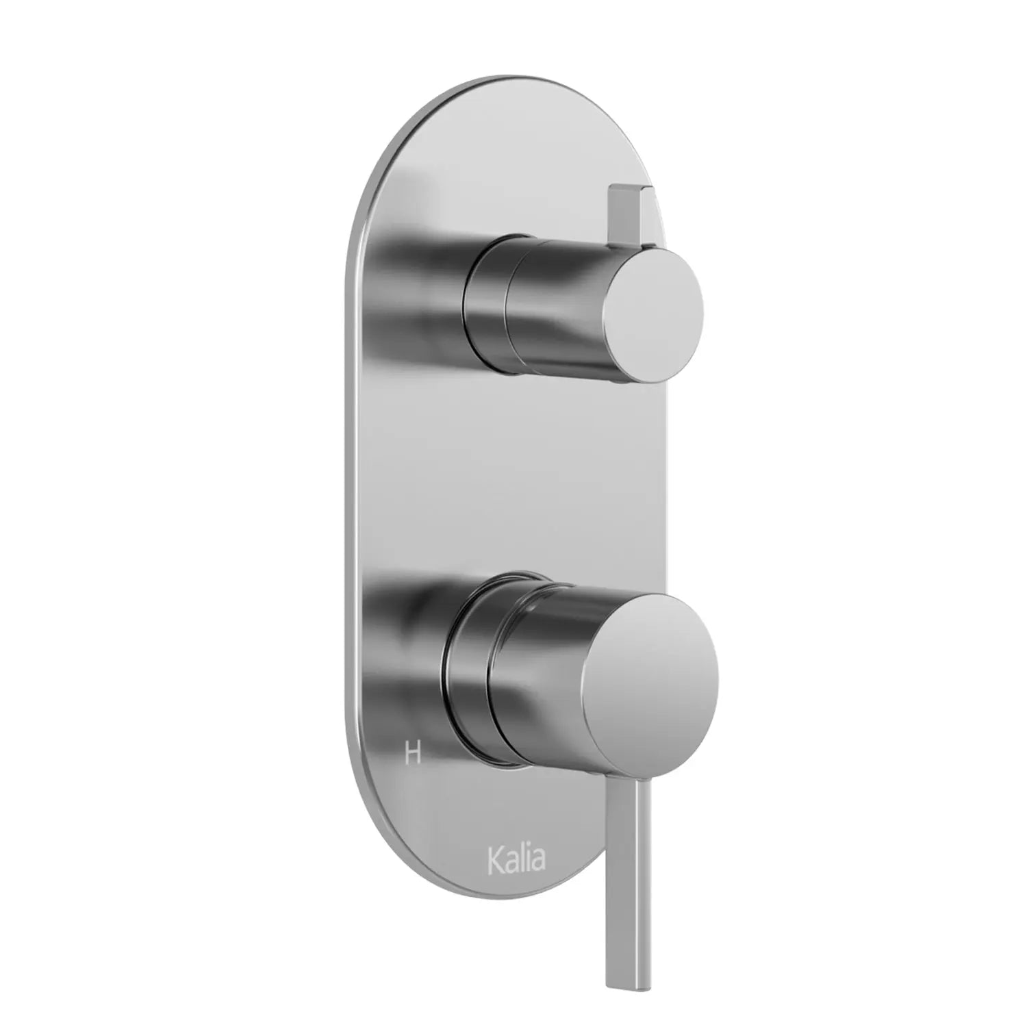 Kalia Round Decorative Trim for ½'' Pressure Balance With Volume Control Valve and 2-Way Diverter - Cartridge Included Chrome 104849-110 - Plumbing Market