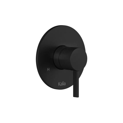 Kalia Round Decorative Trim  for ½'' Pressure Balance with Volume Control Valve - Cartridge Included Matte Black 104848-160 - Plumbing Market