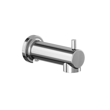 Kalia Round Tub Spout with Diverter and Slip-Fit Installation Chrome 106540-110 - Plumbing Market