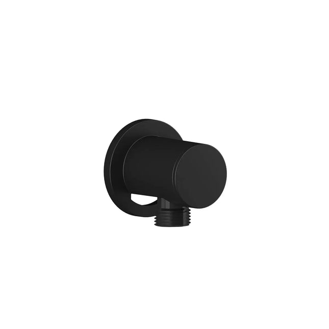 Kalia Round Wall Outlet Matte Black 106192-160 - Plumbing Market