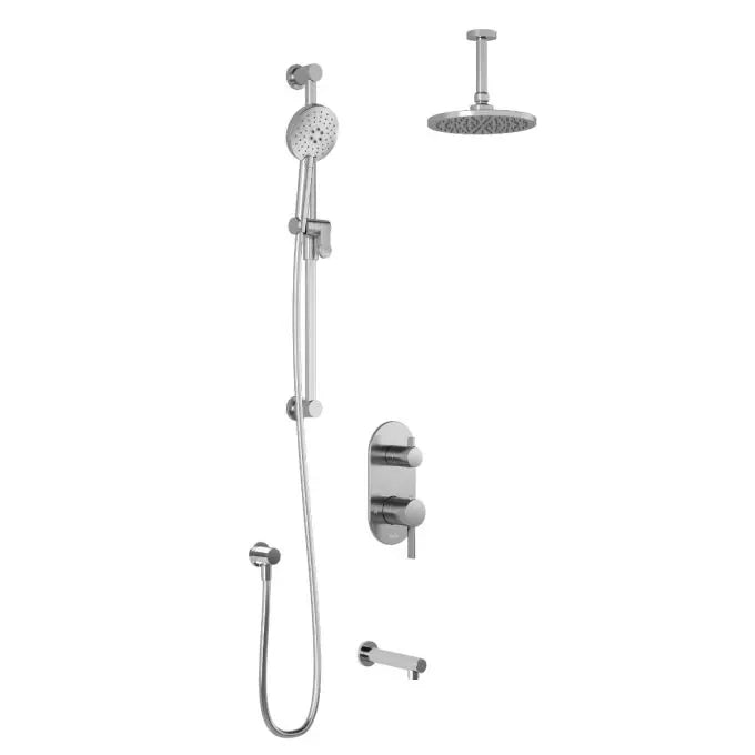 Kalia RoundOne TD3 Aquatonik Shower Faucet System With Diverter - Plumbing Market
