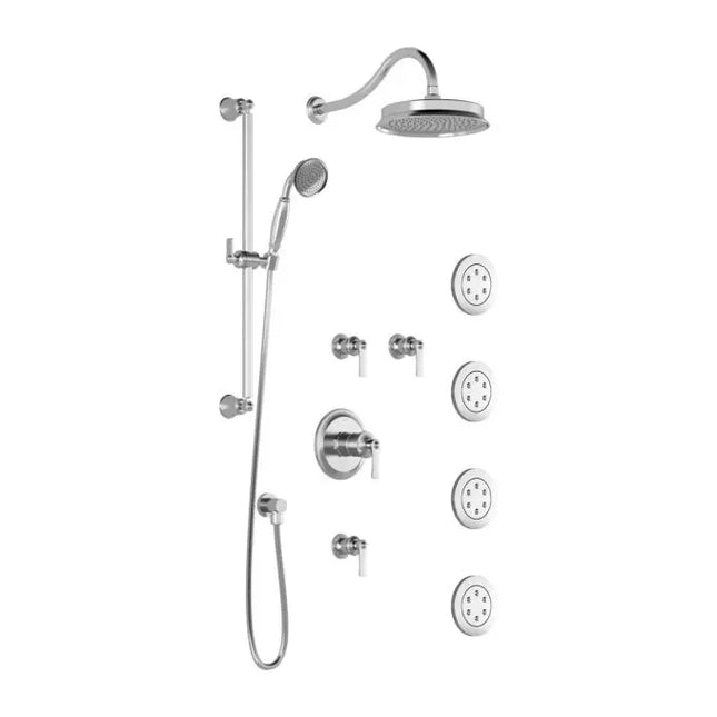 Kalia Rustik T375 Thermostatic Shower Faucet System With Body Jets - Plumbing Market