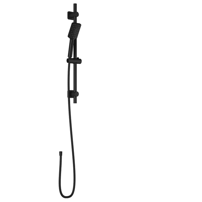 Kalia SOBRIO  2-Jet Handshower, Wallbar and 60'' Flexible Metal Hose Assembly Matte Black BF1763-160 - Plumbing Market