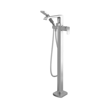 Kalia SOBRIO  Floormount Tub Filler with Handshower - Cartridge Included Without Rough-In - Chrome BF1861-110 - Plumbing Market