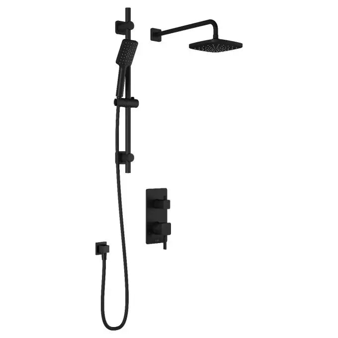 Kalia SOBRIO  PB4 (Valve Non Included) : Pressure Balance Shower System Matte Black BF1909-160 - Plumbing Market