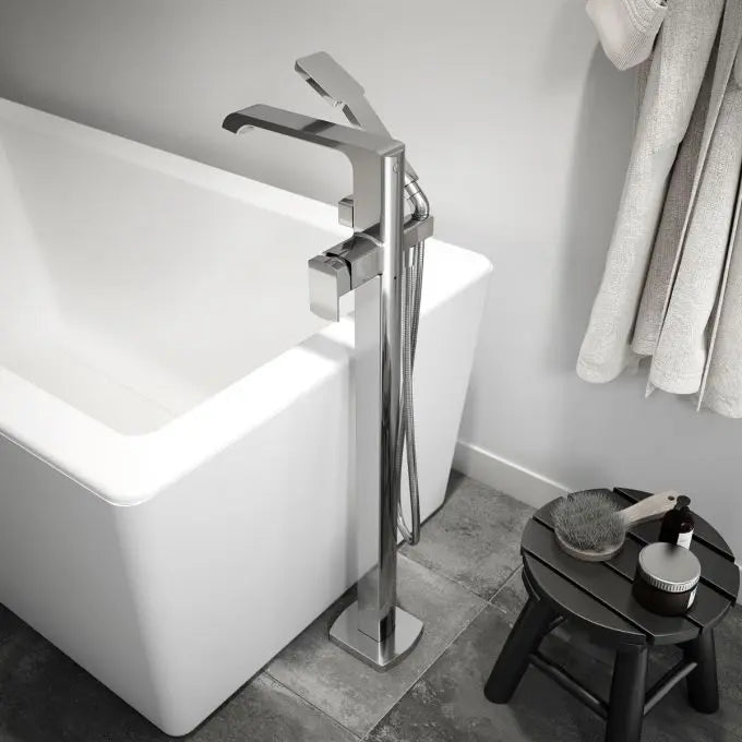 Kalia Sobrio Pressure Balanced Free Standing Bathtub Filler Tap Trim - Plumbing Market