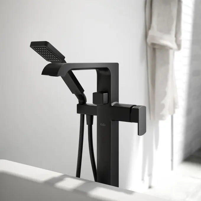 Kalia Sobrio Pressure Balanced Free Standing Bathtub Filler Tap Trim - Plumbing Market