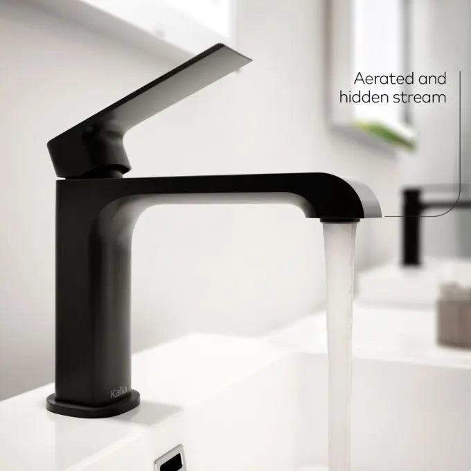 Kalia Sobrio Single Hole Bathroom Faucet With Push Drain - Plumbing Market