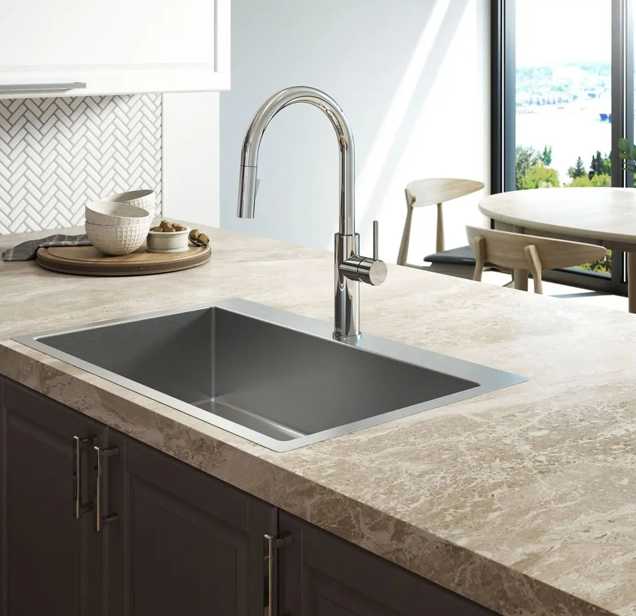 Kalia Specifik Single Handle Pull Down Kitchen Faucet - Plumbing Market
