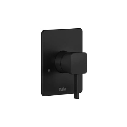 Kalia Square Decorative Trim  for ½'' Pressure Balance with Volume Control Valve - Cartridge Included Matte Black 104850-160 - Plumbing Market