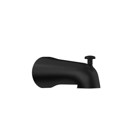 Kalia Square "Split Fit" Tub spout with Diverter Matte Black 105138-160 - Plumbing Market