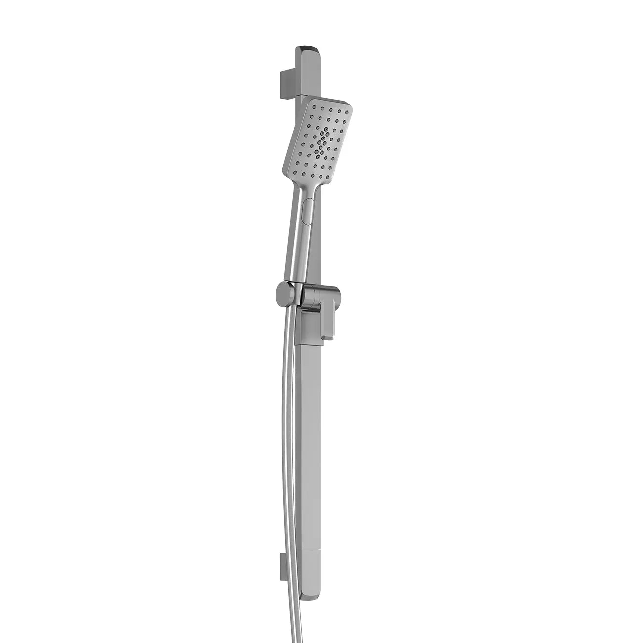 Kalia SquareOne 2-Jet Handshower, Wallbar and 60'' Flexible and Soft PVC Hose Assembly Chrome BF1647-110 - Plumbing Market