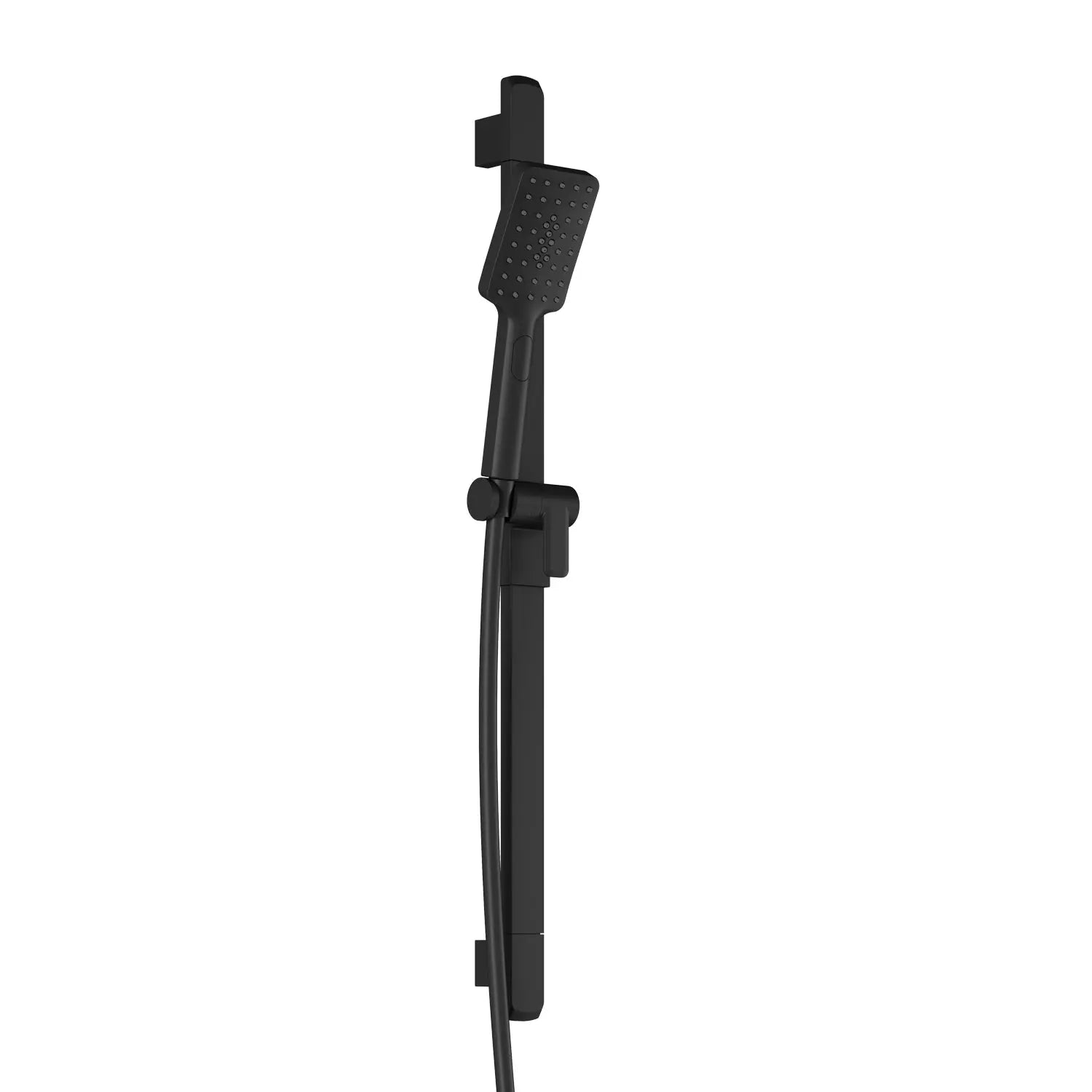 Kalia SquareOne 2-Jet Handshower, Wallbar and 60'' Flexible and Soft PVC Hose Assembly Matte Black BF1647-160 - Plumbing Market