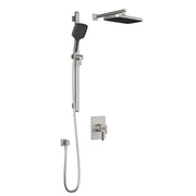 Kalia SquareOne TCD1 PLUS : AQUATONIK T/P Coaxial Shower System with Wallarm Pure Nickel - Plumbing Market