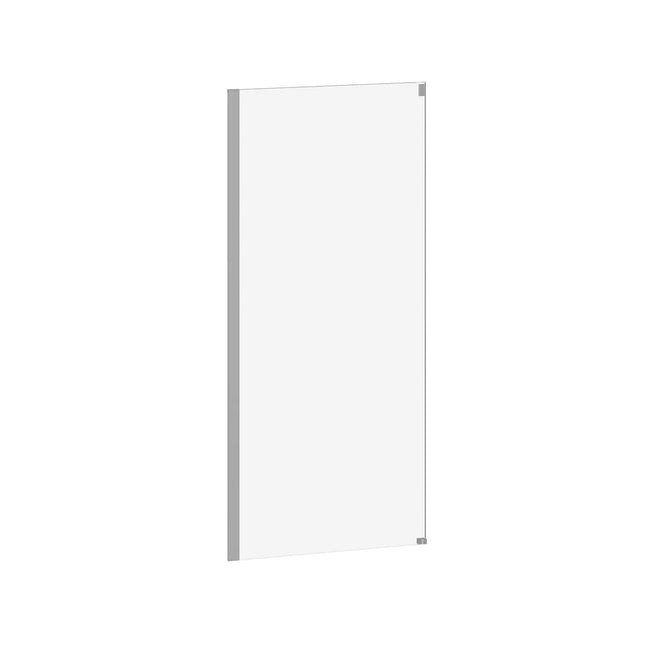 Kalia VIVIO  36''x75'' Return Panel Chrome Clear Glass DR1479-110-003 - Plumbing Market