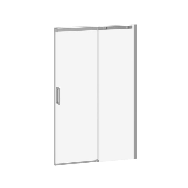 Kalia VIVIO  Alcove Sliding Shower Door 2 Panels 48''x75'' Chrome Clear Duraclean Glass DR1477-110-003 - Plumbing Market