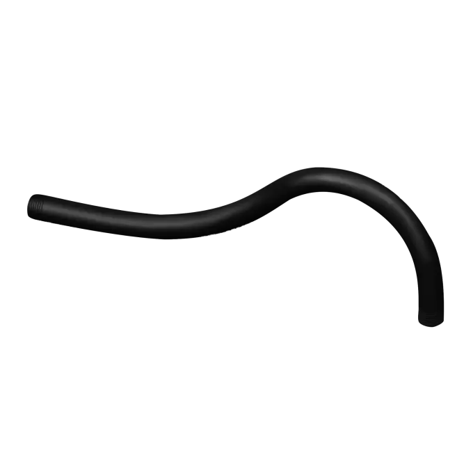 Kalia Wall Mount Shower Arm 90 Degree RUSTIK Black 103606-165 - Plumbing Market