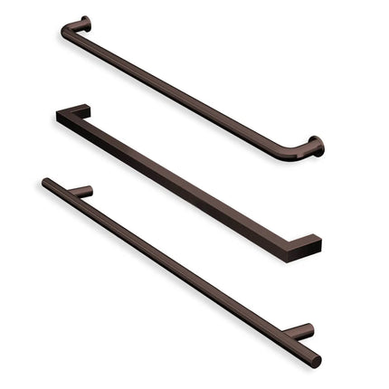 Kameleon 43-47 x 71 in. 8 mm Bypass Shower Door for Alcove Installation with Clear glass in Dark Bronze - Plumbing Market