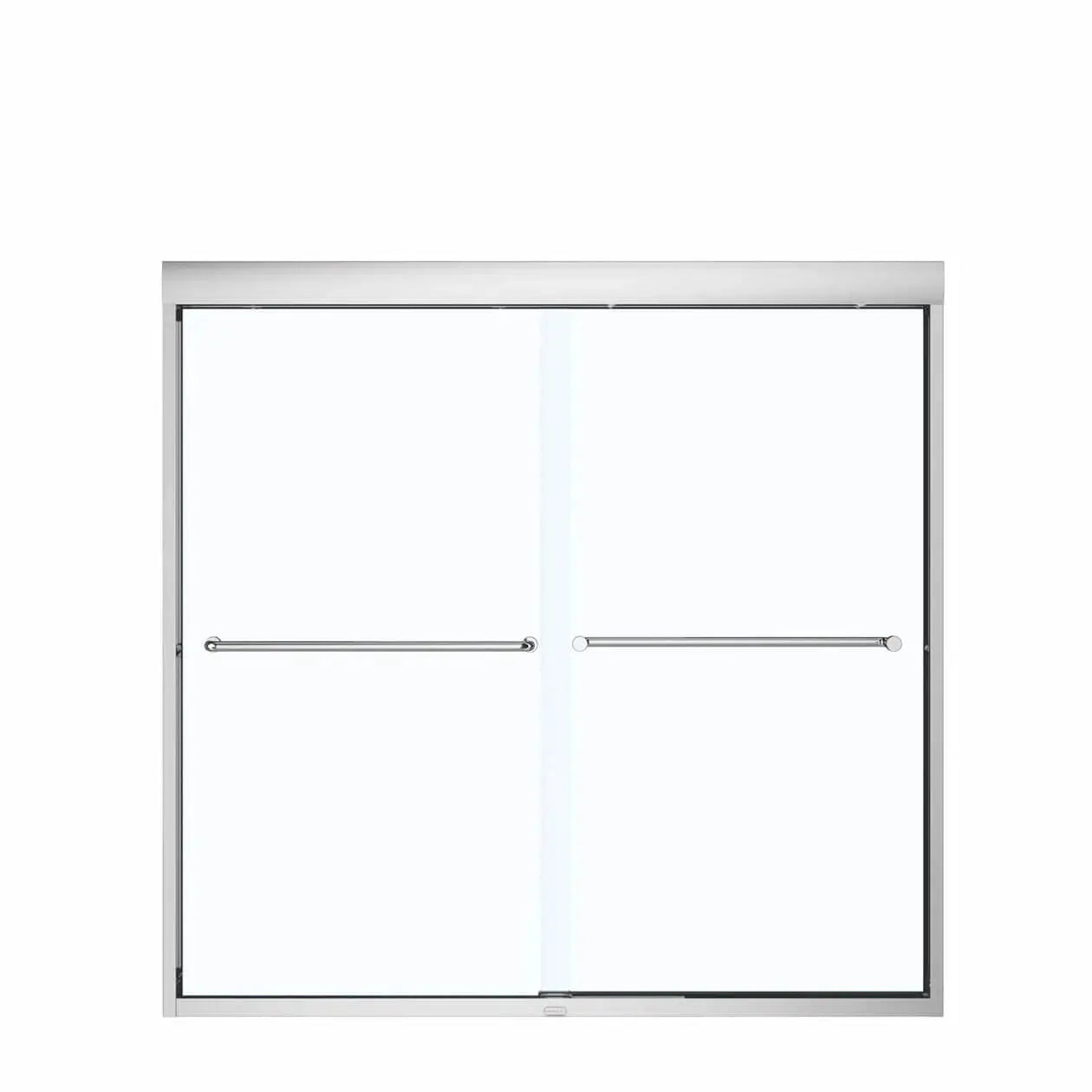 Kameleon 51-55 x 57 in. 6 mm Bypass Tub Door for Alcove Installation with Clear glass in Chrome - Plumbing Market