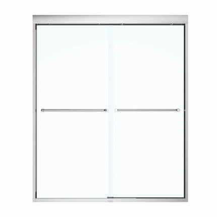 Kameleon 51-55 x 71 in. 6 mm Bypass Shower Door for Alcove Installation with Clear glass in Chrome - Plumbing Market