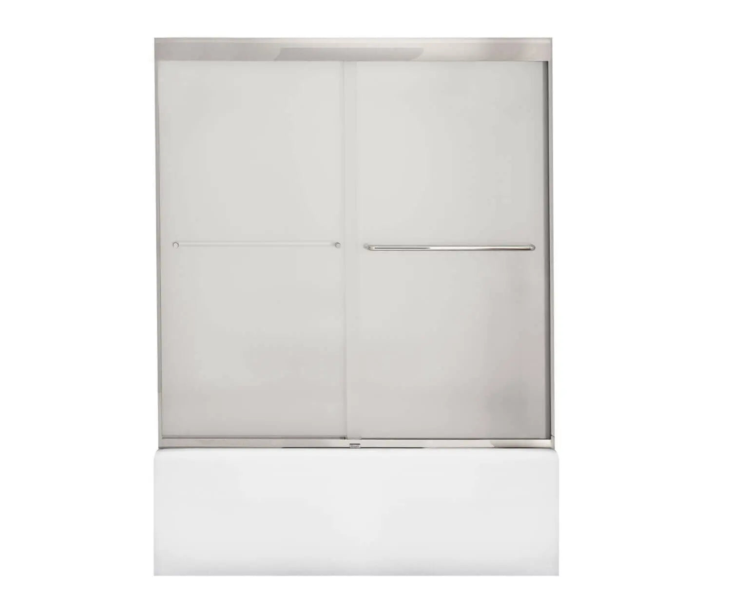 Kameleon 55-59 x 57 in. 6 mm Bypass Tub Door for Alcove Installation with Frosted glass in Chrome - Plumbing Market
