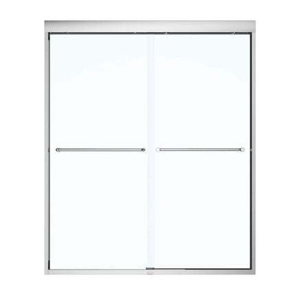 Kameleon 55-59 x 71 in. 6 mm Bypass Shower Door for Alcove Installation with Clear glass in Chrome - Plumbing Market