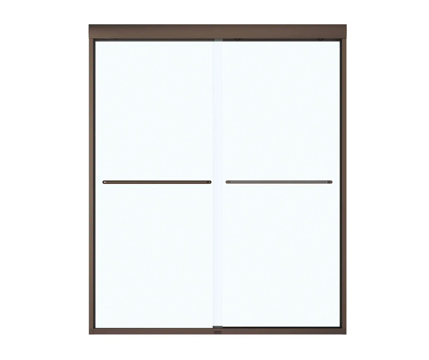 Kameleon 55-59 x 71 in. 6 mm Bypass Shower Door for Alcove Installation with Clear glass in Dark Bronze - Plumbing Market