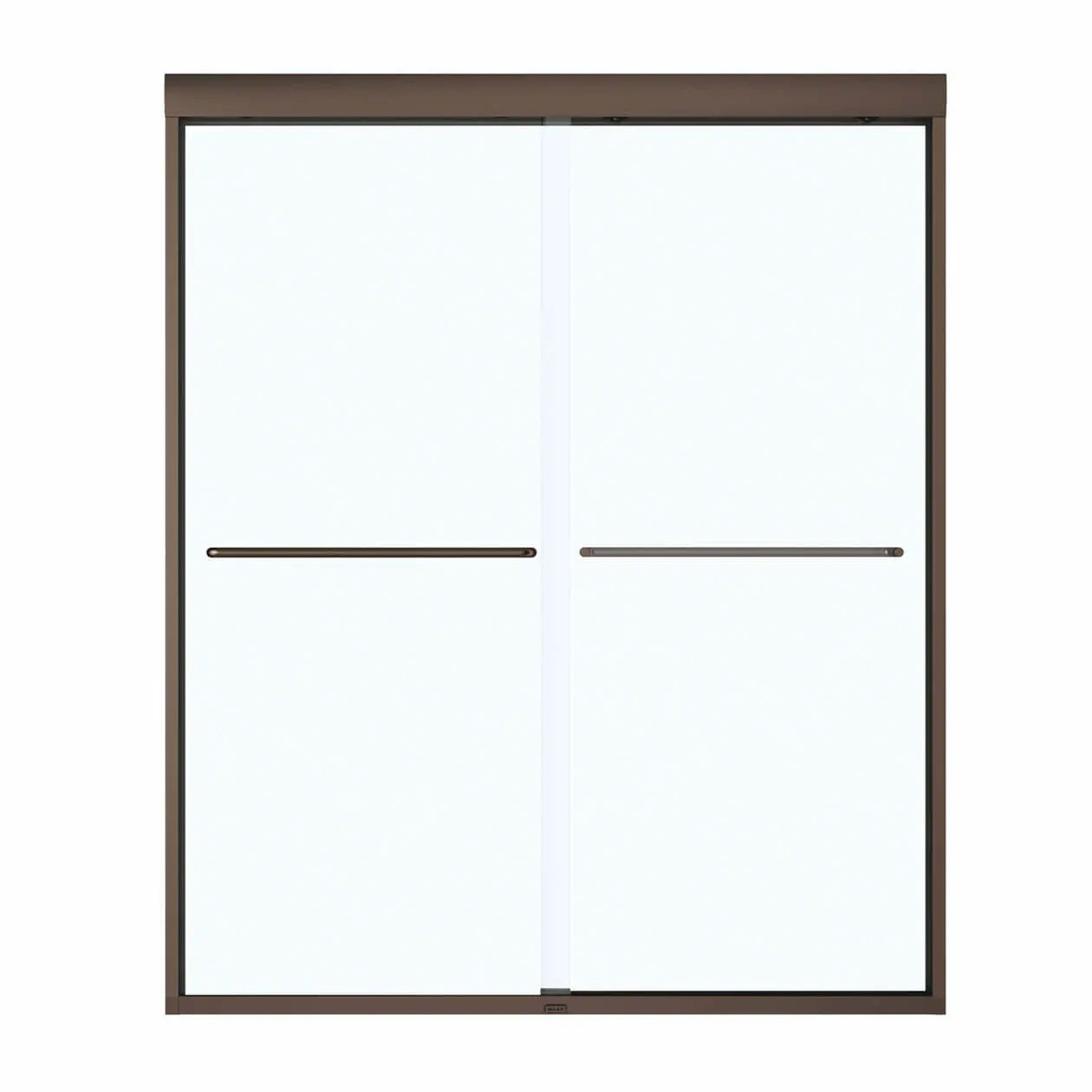 Kameleon 55-59 x 71 in. 6 mm Bypass Shower Door for Alcove Installation with Clear glass in Dark Bronze - Plumbing Market