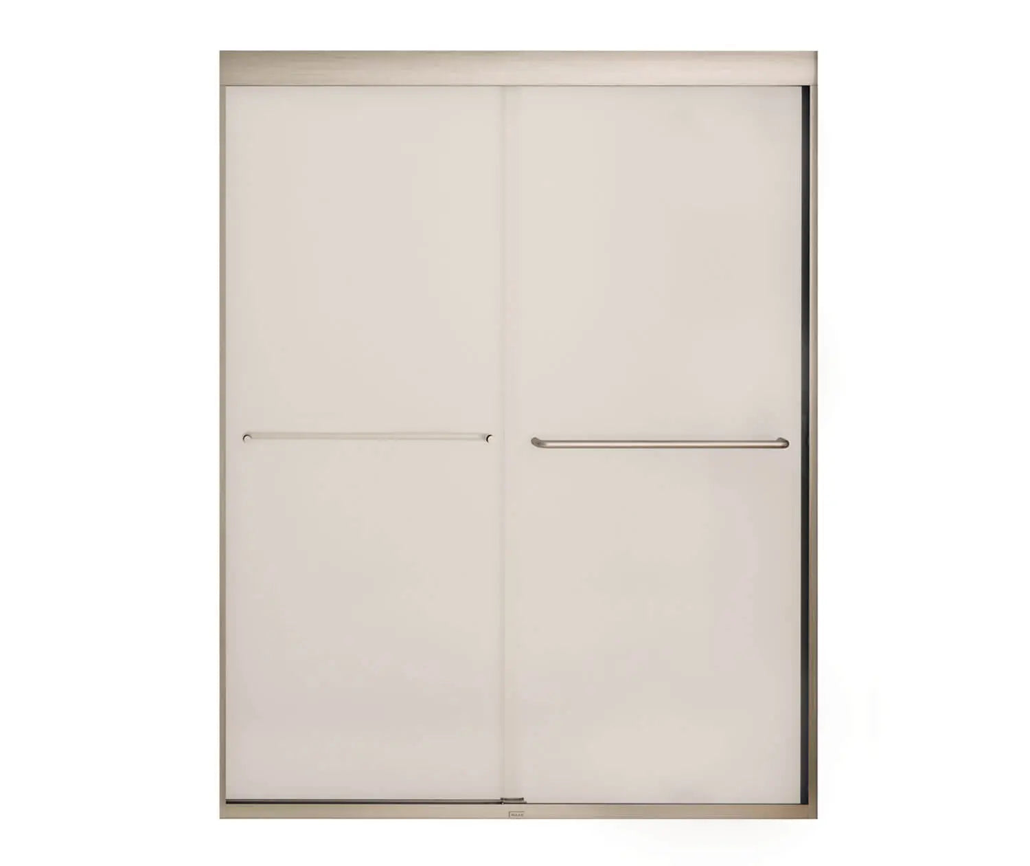 Kameleon 55-59 x 71 in. 6 mm Bypass Shower Door for Alcove Installation with Frosted glass in Brushed Nickel - Plumbing Market