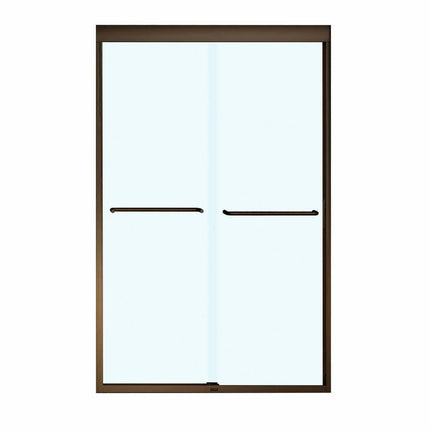 Kameleon SC 43-47 x 71 in. 6 mm Bypass Shower Door for Alcove Installation with Clear glass in Dark Bronze - Plumbing Market