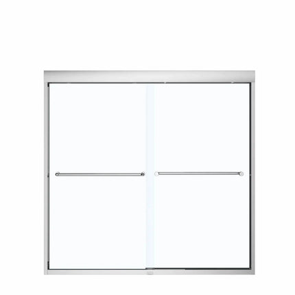 Kameleon SC 55-59 x 57 in. 8 mm Bypass Tub Door for Alcove Installation with Clear glass in Chrome - Plumbing Market