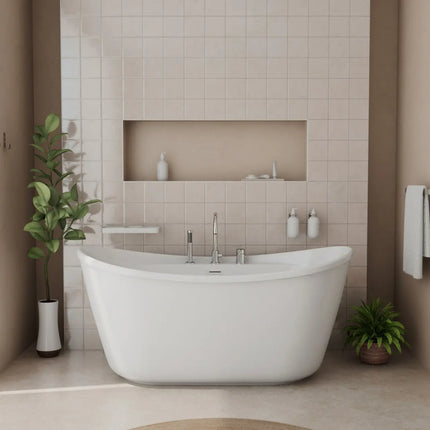 Keros Deckmounted Tub Faucet with Handshower in Chrome - Plumbing Market