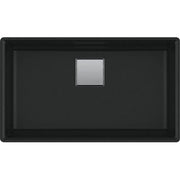 Kindred 32.0-in. x 18.75-in. Undermount Single Bowl Granite Kitchen Sink in Matte Black - Plumbing Market