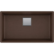 Kindred 32.0-in. x 18.75-in. Undermount Single Bowl Granite Kitchen Sink in Mocha - Plumbing Market