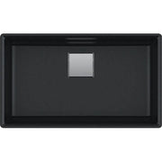 Kindred 32.0-in. x 18.75-in. Undermount Single Bowl Granite Kitchen Sink in Onyx - Plumbing Market