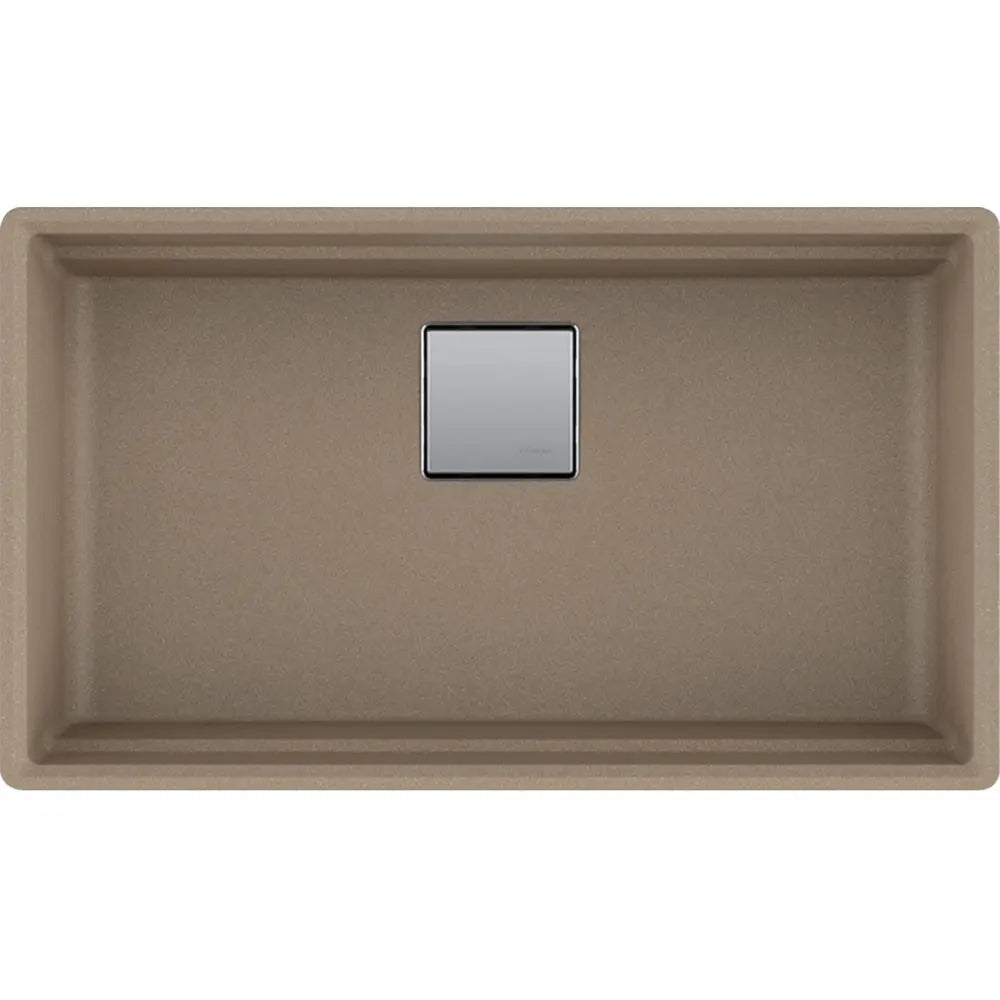 Kindred 32.0-in. x 18.75-in. Undermount Single Bowl Granite Kitchen Sink in Oyster - Plumbing Market