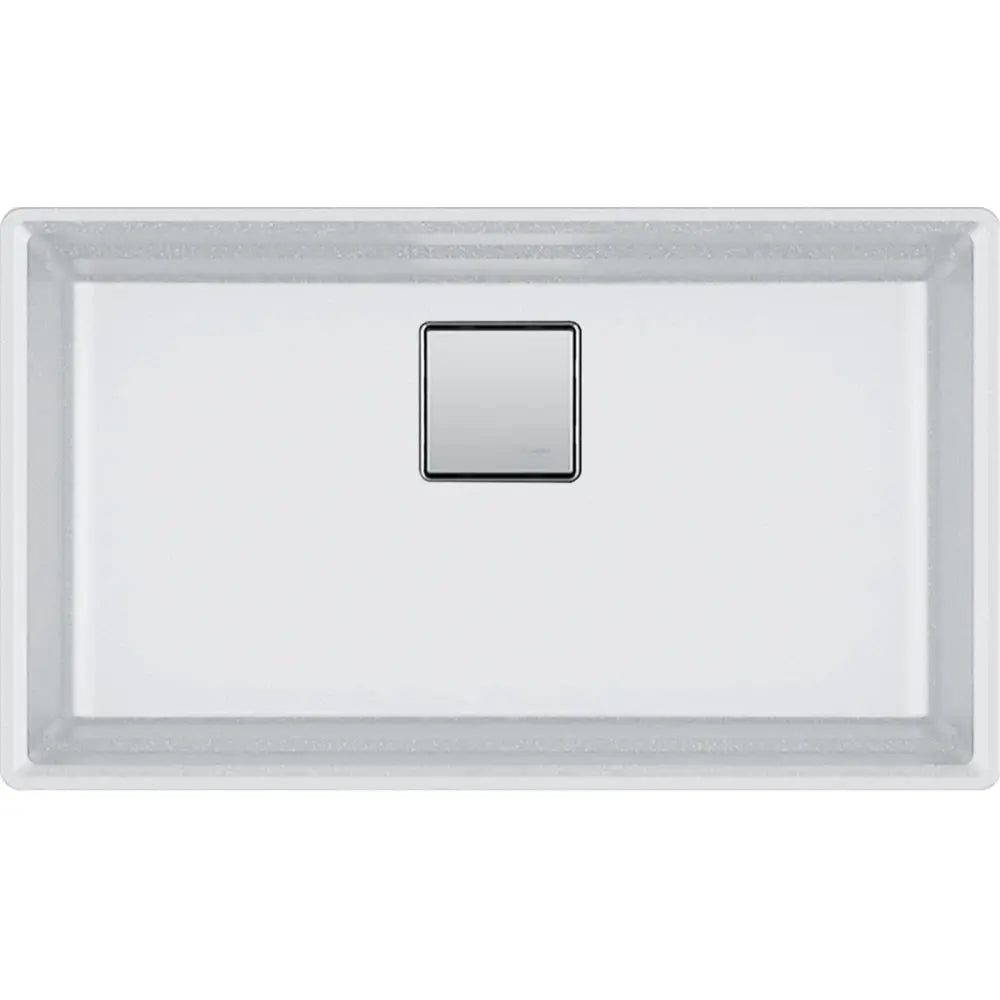 Kindred 32.0-in. x 18.75-in. Undermount Single Bowl Granite Kitchen Sink in Polar White - Plumbing Market