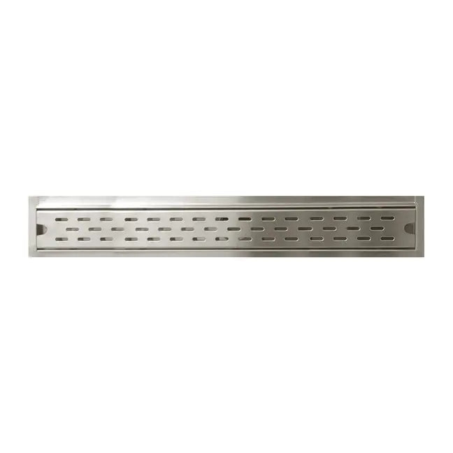Kodaen 24" X 3" Shower drain w/ flange & membrane. Normal cover. Brushed nickel. SD-1083D24BN