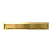 Kodaen 24" X 3" Shower drain w/ flange & membrane. Tile-in. Brushed gold. SD-1083G24BG