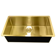 Kodaen 30" MISSION UNDERMOUNT KITCHEN SINK-18G SINGLE BOWL Brushed Gold