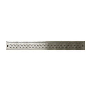 Kodaen 32" X 3" Shower drain w/ flange & membrane. Normal cover. Brushed nickel. SD-1083D32BN