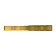 Kodaen 32" X 3" Shower drain w/ flange & membrane. Tile-in. Brushed gold. SD-1083G32BG