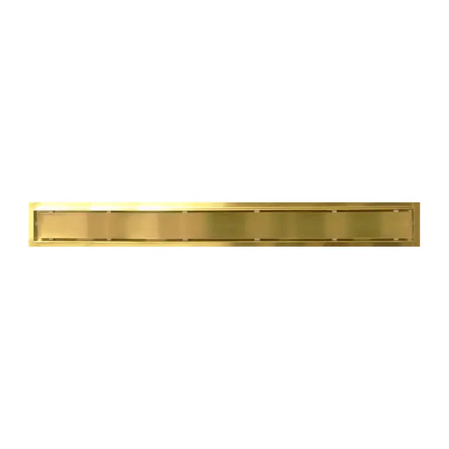 Kodaen 32" X 3" Shower drain w/ flange & membrane. Tile-in. Brushed gold. SD-1083G32BG