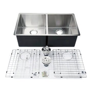 Kodaen  33" MISSION UNDERMOUNT KITCHEN SINK-16G DOUBLE BOWLS