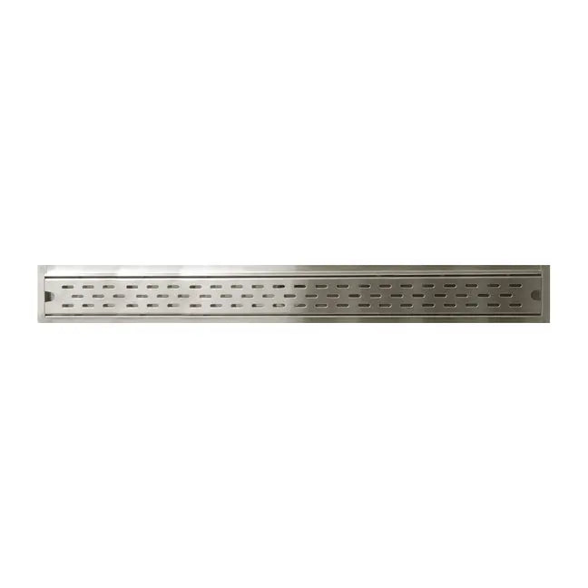 Kodaen 36" X 3" Shower drain w/ flange & membrane. Normal cover. Brushed nickel. SD-1083D36BN